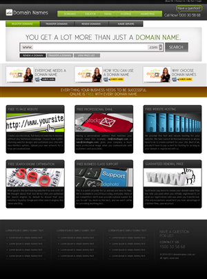 Web Design by Chandan Kumar for DomainNames.com.au | Design: #150905