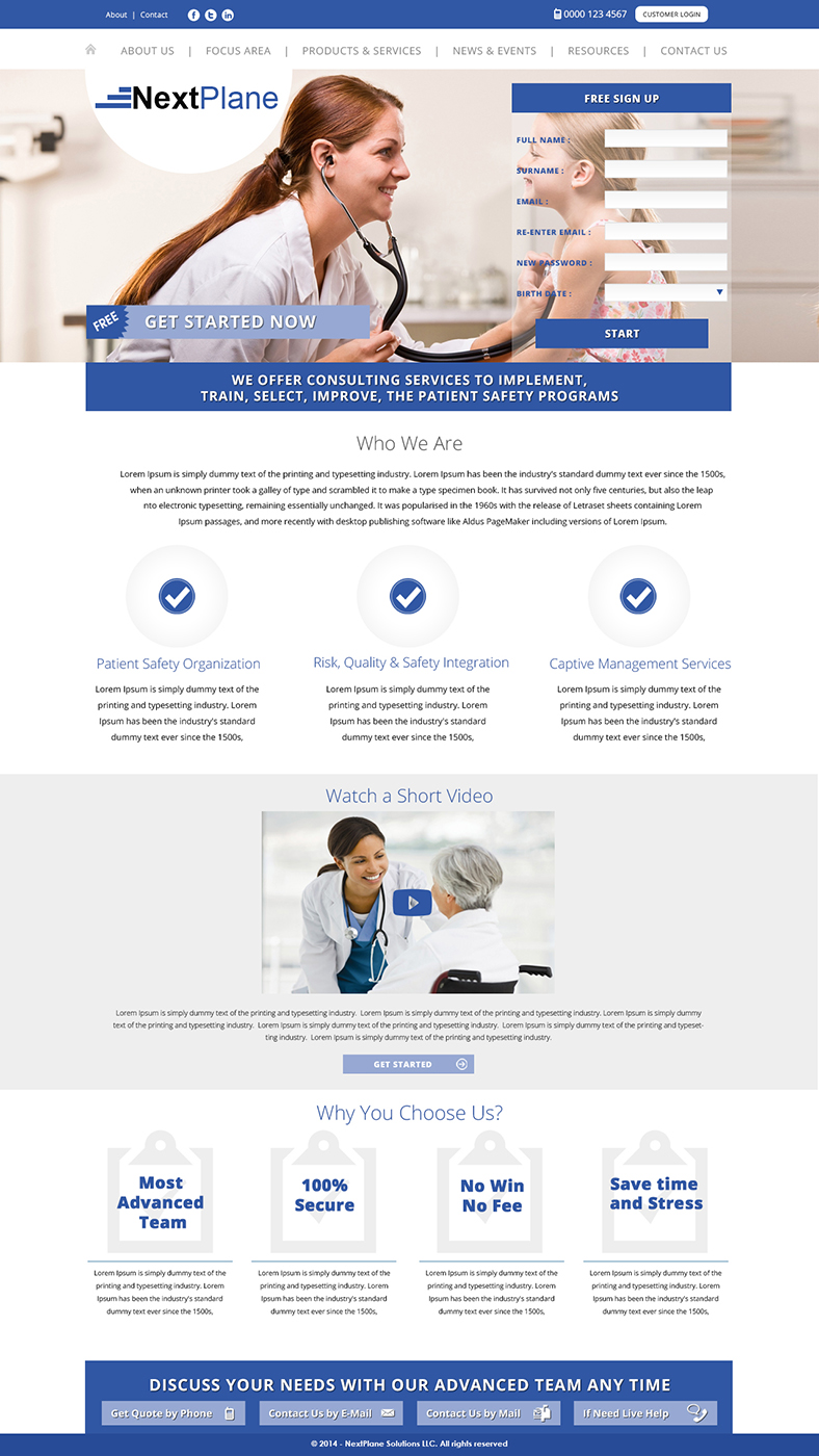 Web Design by Adeel Hanif® for NextPlane Solutions | Design #4056728