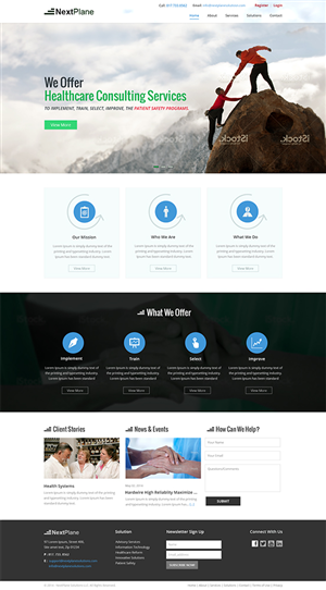 Consulting and solution company website in MS Webmatrix | Web Design by Mayank Patel