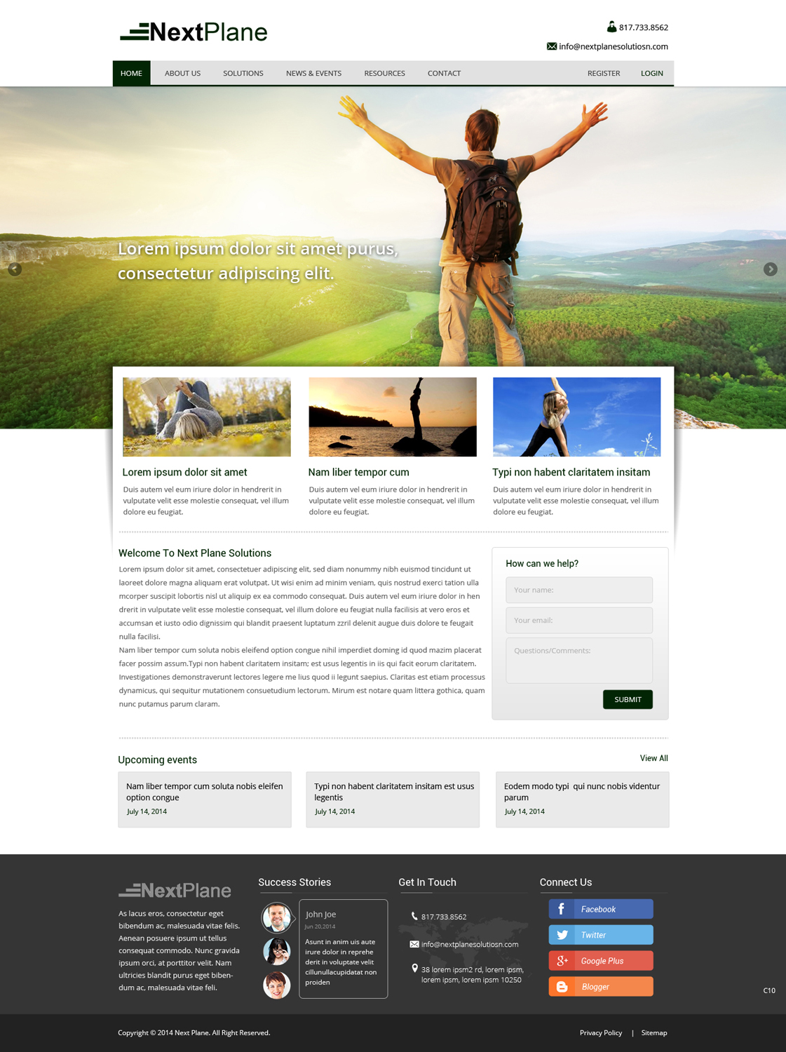 Web Design by pb for NextPlane Solutions | Design #4065905