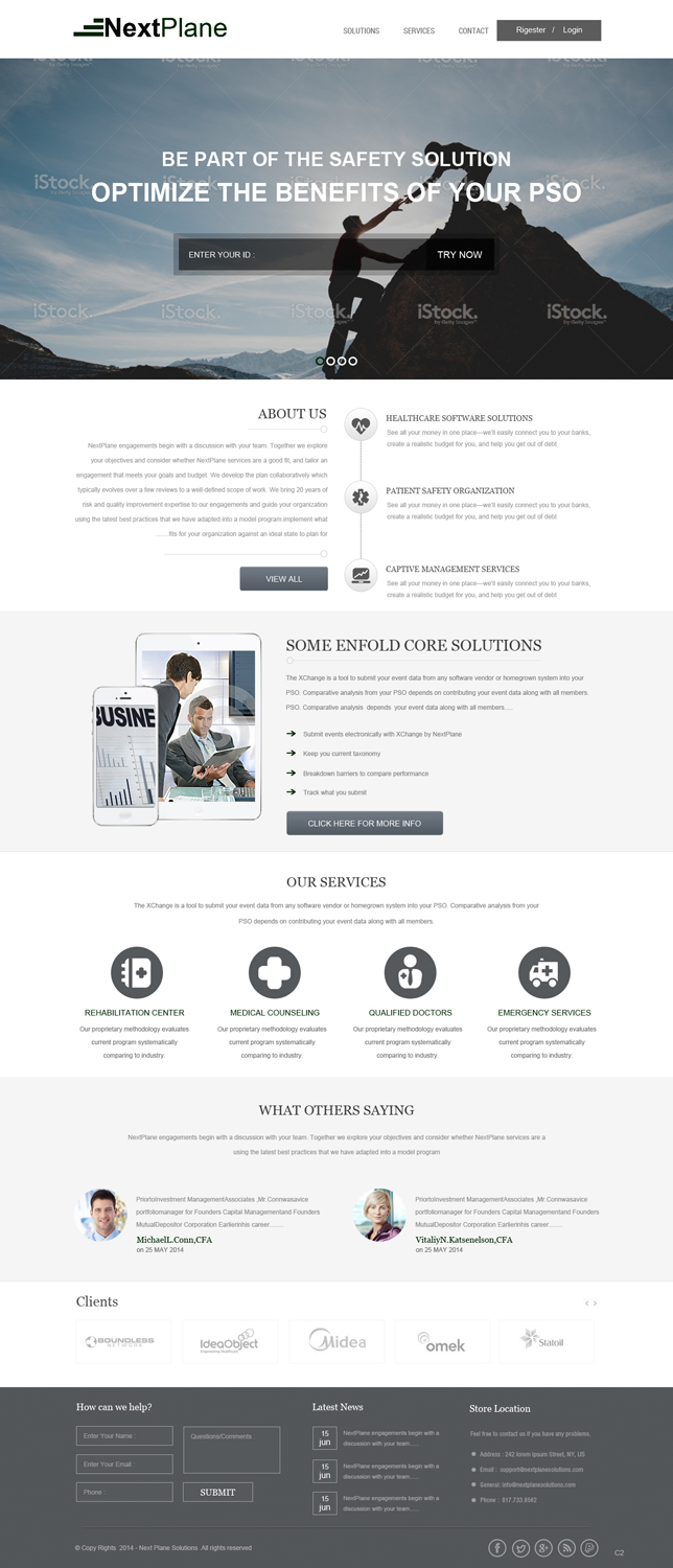 Web Design by pb for NextPlane Solutions | Design #4065914