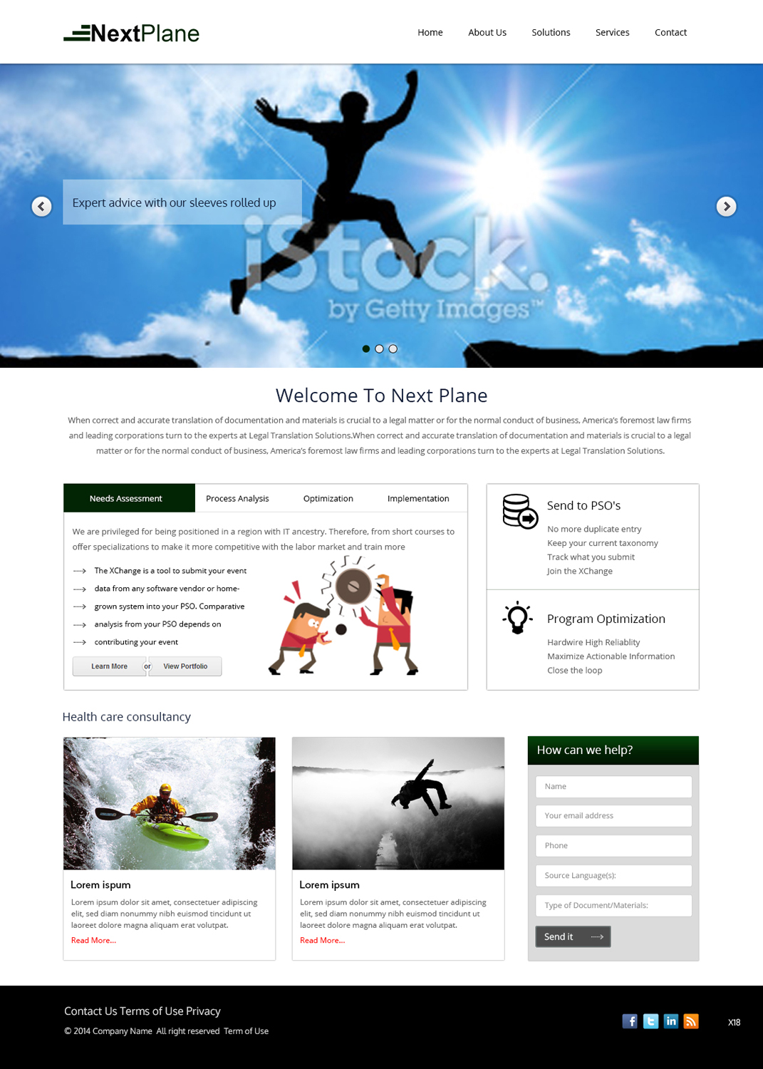 Web Design by pb for NextPlane Solutions | Design #4065916