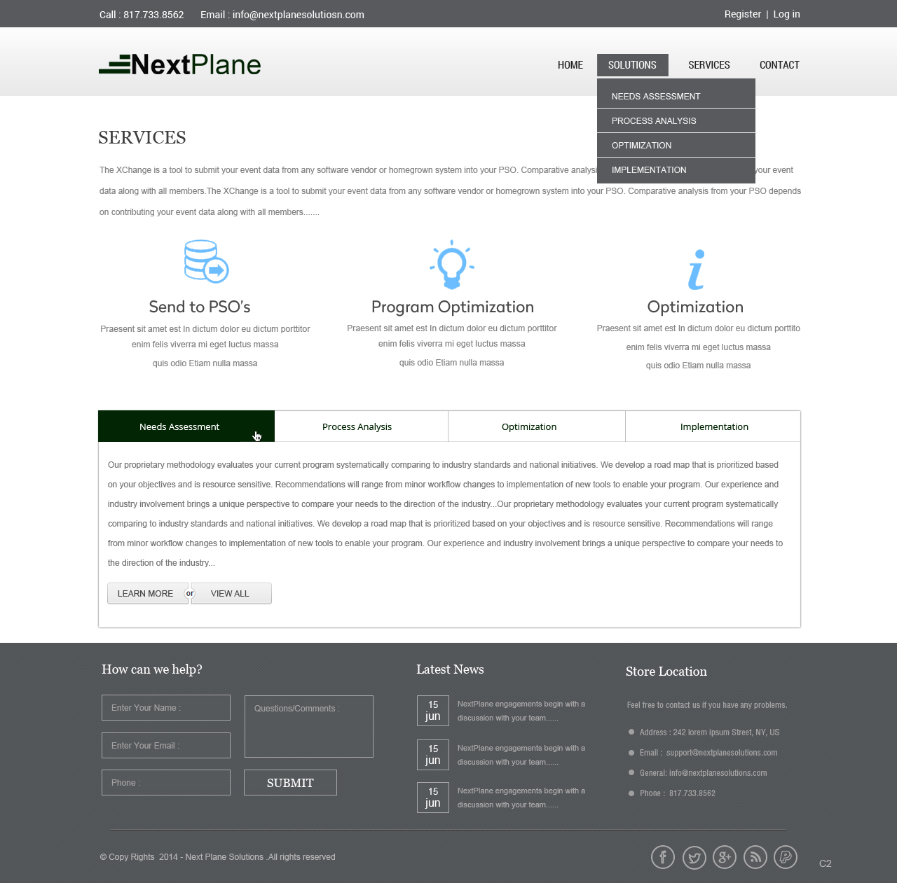 Web Design by pb for NextPlane Solutions | Design #4084872