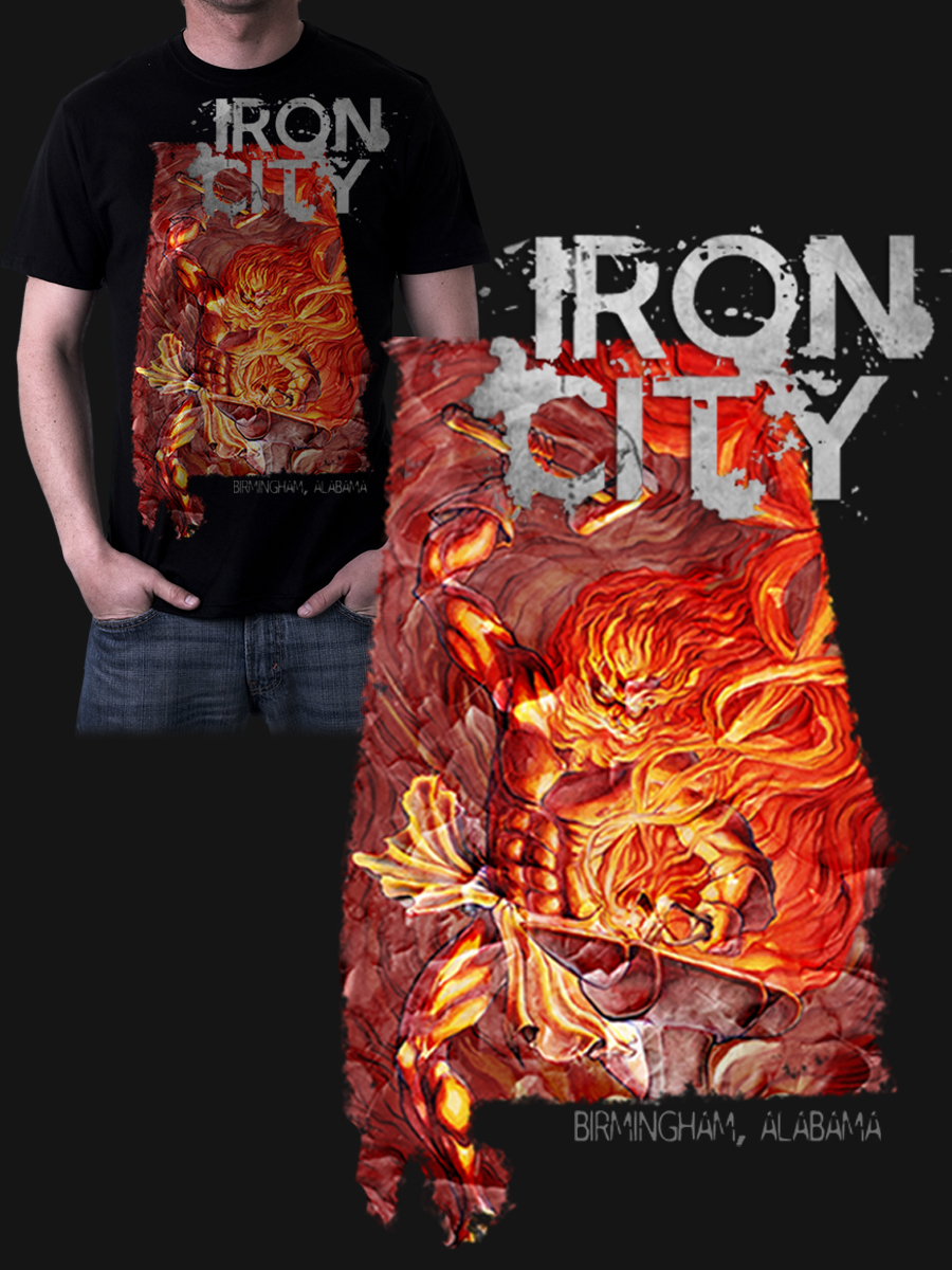 T-shirt Design by bwherring3 for Iron City Bham | Design #4064383