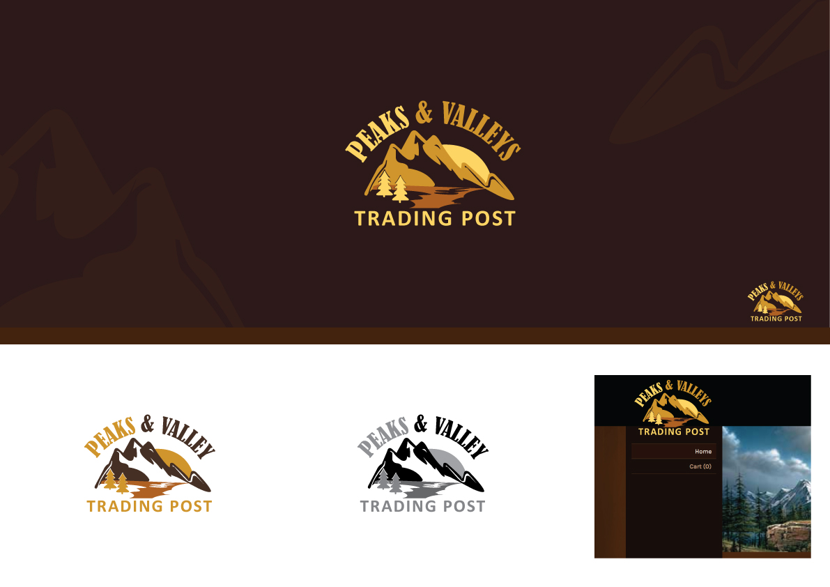 Logo Design by rana.mak for Peaks & Valleys Trading Post | Design #4090648