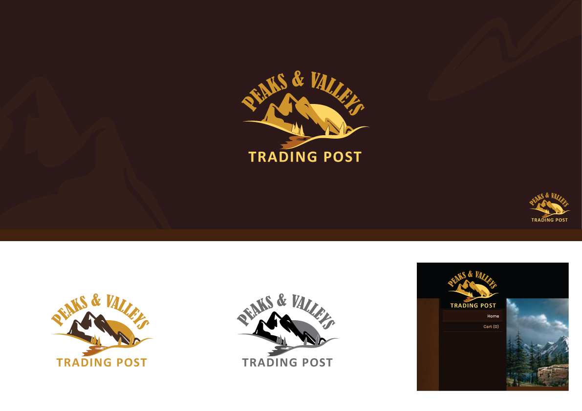 Logo Design by rana.mak for Peaks & Valleys Trading Post | Design #4099470
