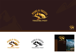 Diseño de Logo por rana.mak para Peaks & Valleys Trading Post | Diseño: #4099470