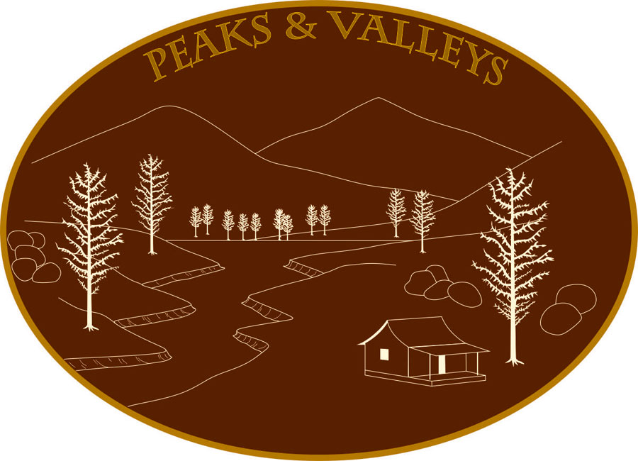 Logo-Design von Acetrik für Peaks & Valleys Trading Post | Design #4090854