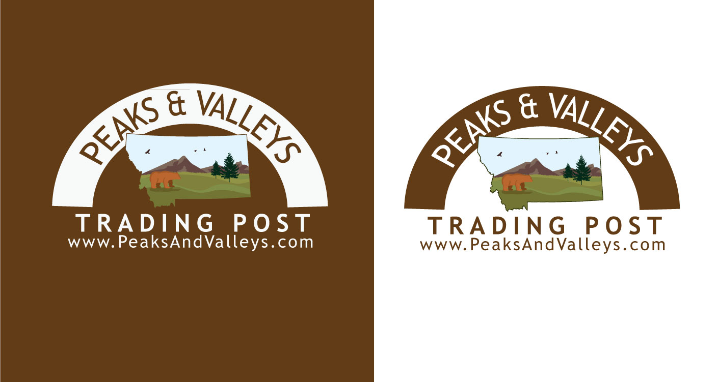 Diseño de Logo por Bling Connect Ink para Peaks & Valleys Trading Post | Diseño #4076014