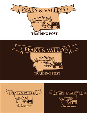 Diseño de Logo por Bling Connect Ink para Peaks & Valleys Trading Post | Diseño: #4089139