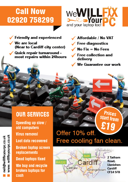 Flyer Design by rkailas for We WILL Fix Your PC | Design #1211337