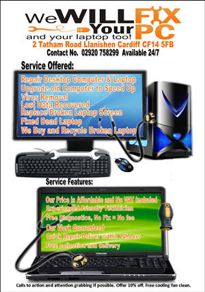 Flyer-Design von lymhar für We WILL Fix Your PC | Design #1216513