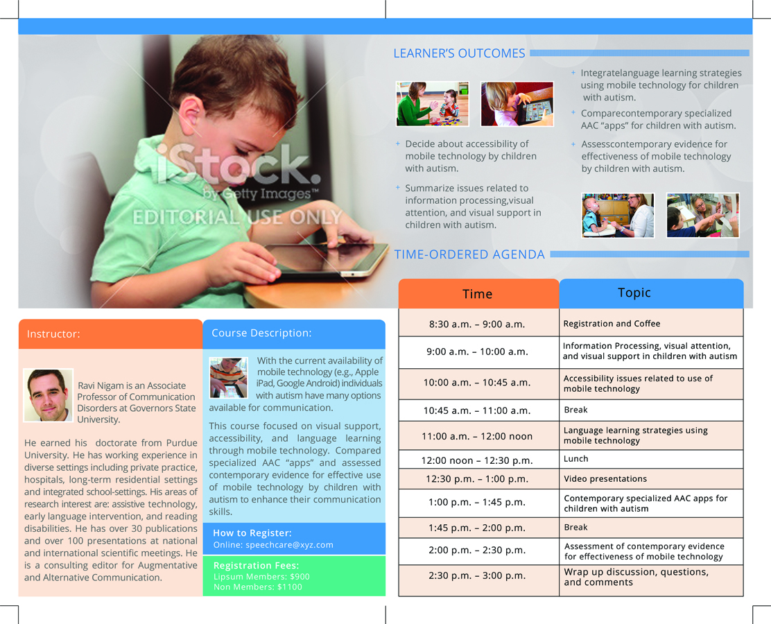 Brochure Design by Da Miracle for SpeechCare Consultants | Design: #4143418
