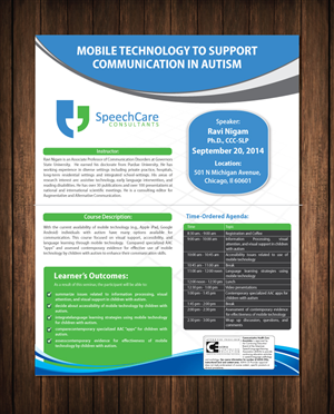 Brochure Design by meet007 for SpeechCare Consultants | Design: #4116120