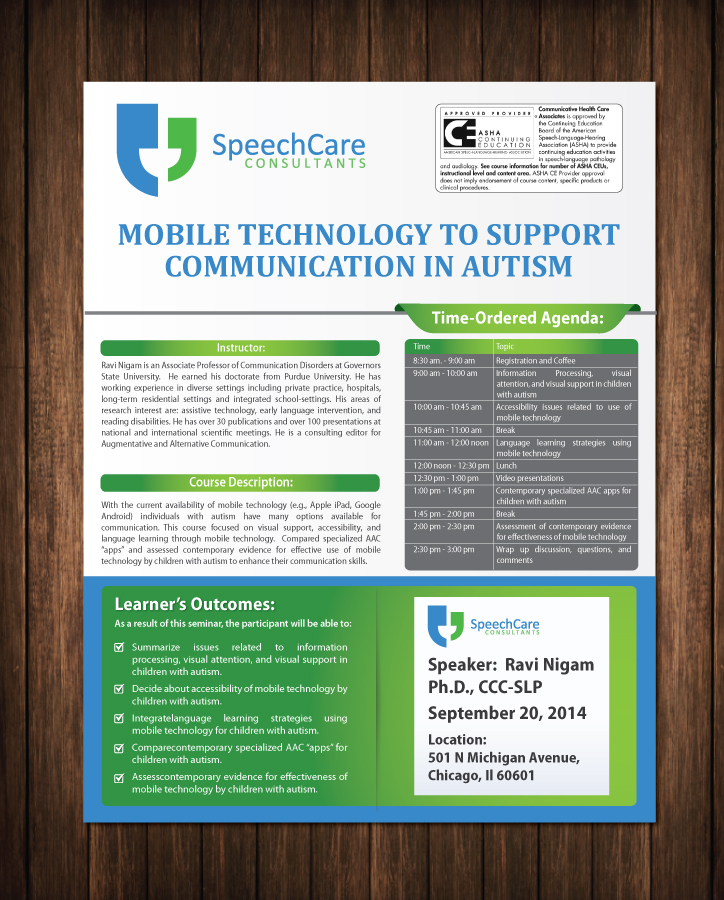 Brochure Design by meet007 for SpeechCare Consultants | Design #4116700