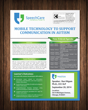 Brochure Design by meet007 for SpeechCare Consultants | Design: #4116700