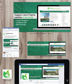 Property Portal needs Facebook Cover Image and Sponsor Ad Design | Facebook Design by Nelsur