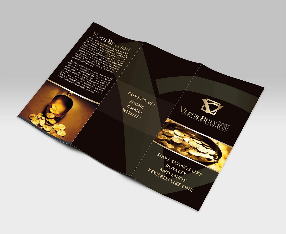 Brochure Design by Smart Line Adv for Verus Bullion Private Limited | Design #4070286