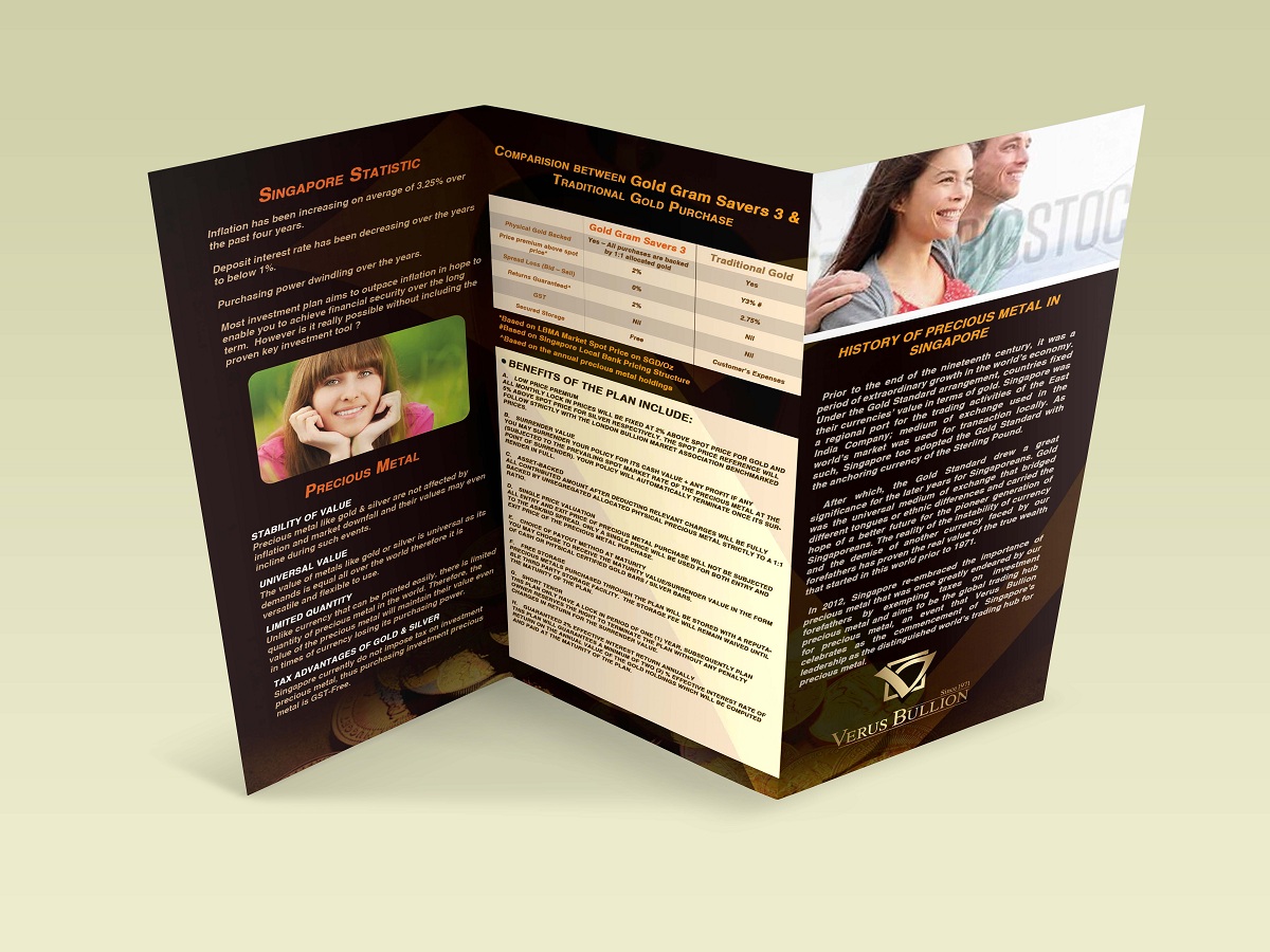 Broschüren-Design von Smart Line Adv für Verus Bullion Private Limited | Design #4070291