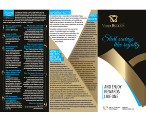 Brochure Design by Anne Baker for Verus Bullion Private Limited | Design #4085025