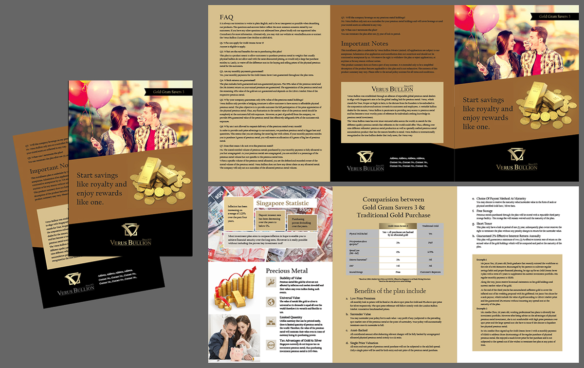 Brochure Design by laxman2creative for Verus Bullion Private Limited | Design #4089958