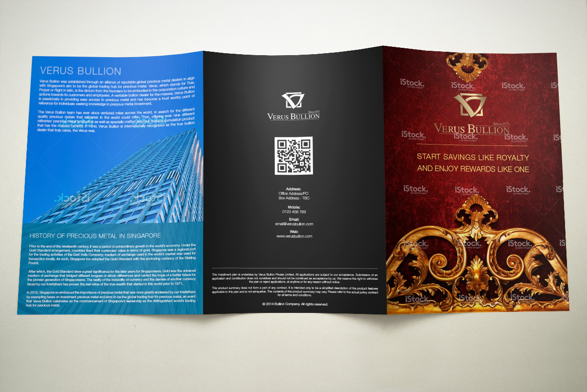 Broschüren-Design von Deip designs für Verus Bullion Private Limited | Design #4082239
