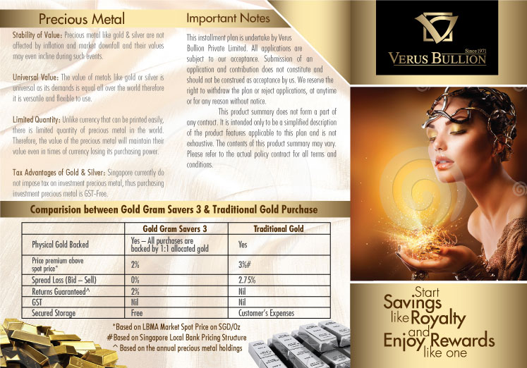Brochure Design by Impressive Sol for Verus Bullion Private Limited | Design #4077195