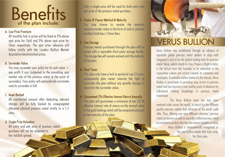 Brochure Design by Impressive Solutions for Verus Bullion Private Limited | Design #4077204