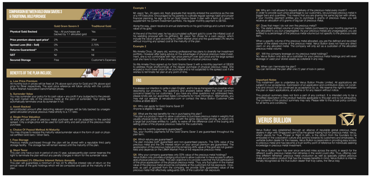 Brochure Design by JCR for Verus Bullion Private Limited | Design #4072828