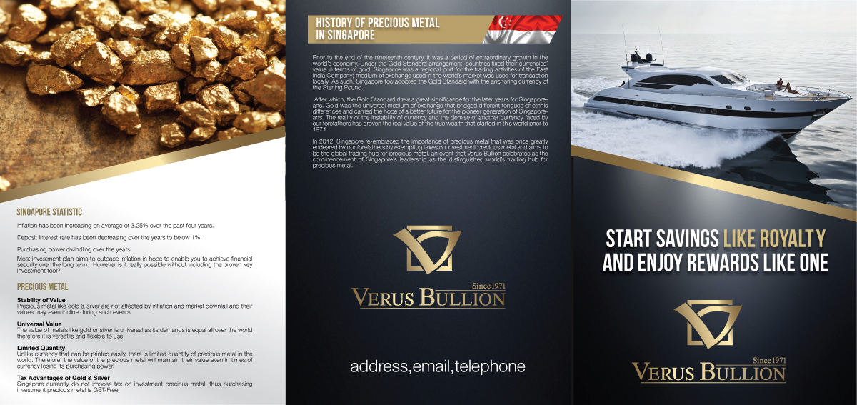 Brochure Design by JCR for Verus Bullion Private Limited | Design #4080884