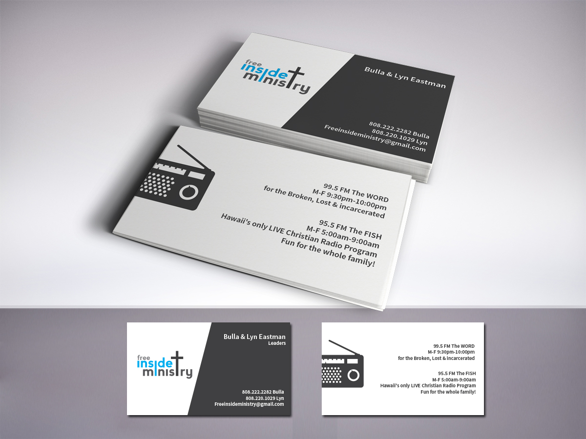Business Card Design For Lynette Eastman By Lr Business Card Design By Lr For Free Inside Prison Ministry 99 5 Fm 95