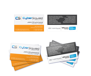 Business Card Design by Anthony for CyberSquad IT Consulting | Design: #1126575