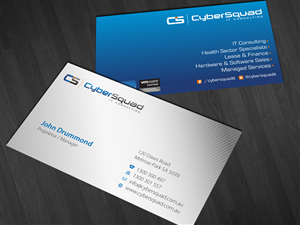 Modern Business Card Design Project for I.T consulting company | Business Card Design by Nila