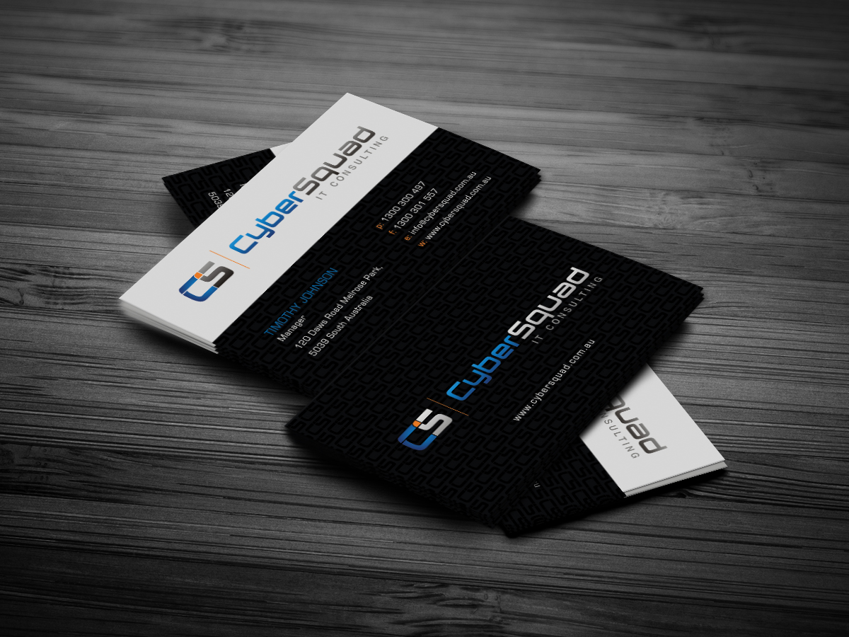 Business Card Design by diRtY.EMM for CyberSquad IT Consulting | Design #1122028