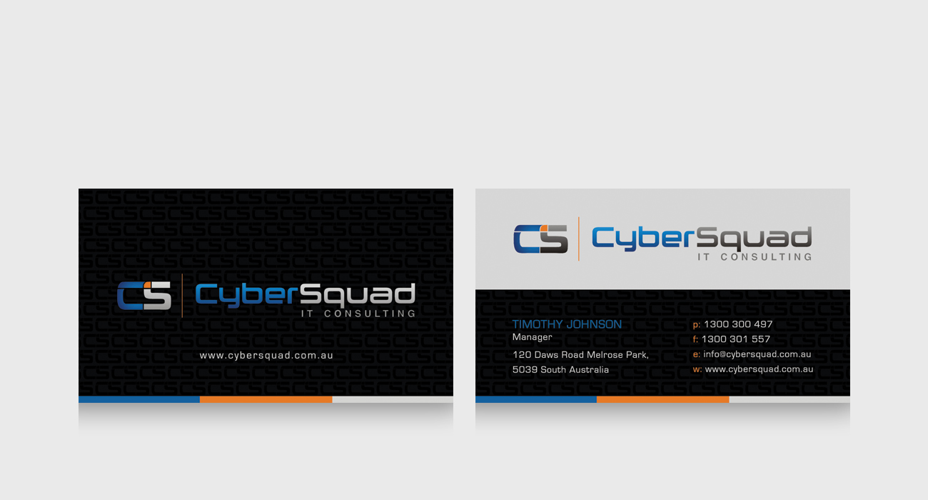 Business Card Design by diRtY.EMM for CyberSquad IT Consulting | Design #1122030