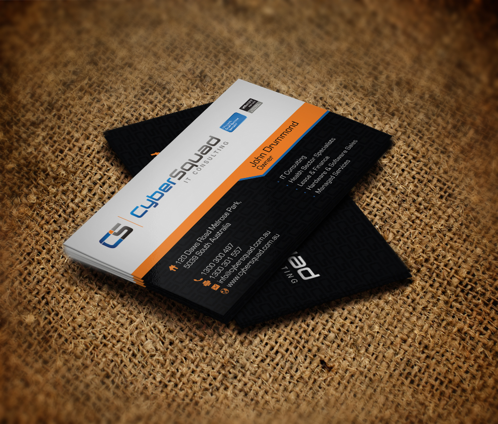 Business Card Design by diRtY.EMM for CyberSquad IT Consulting | Design #1152958