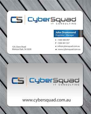 Business Card Design by Sbss for CyberSquad IT Consulting | Design: #1122398