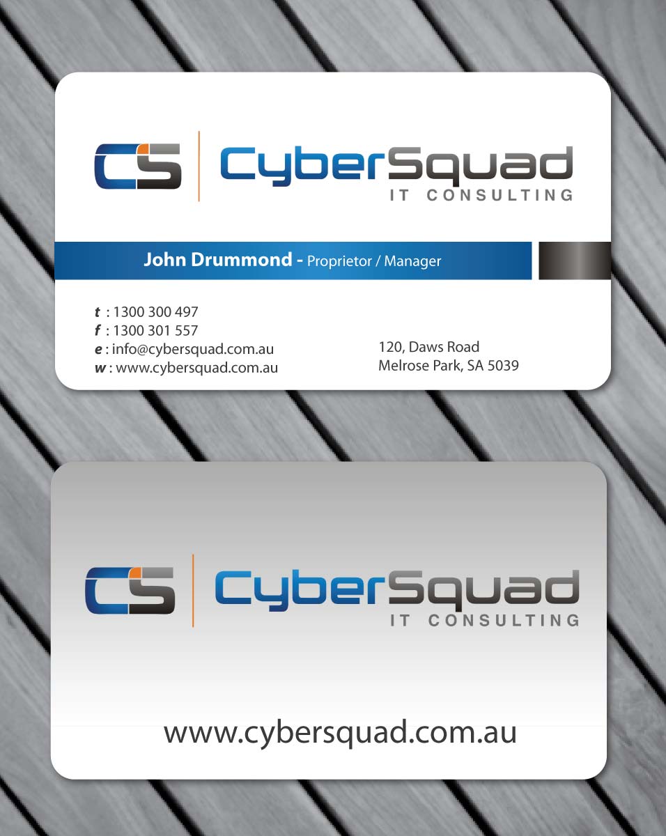 Business Card Design by Sbss for CyberSquad IT Consulting | Design #1122399