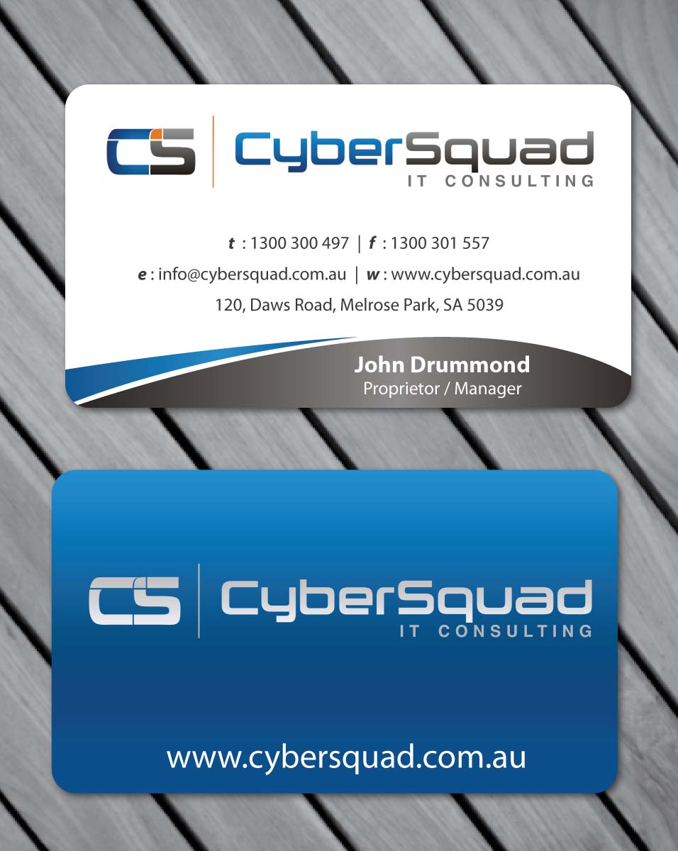 Business Card Design by Sbss for CyberSquad IT Consulting | Design #1122400
