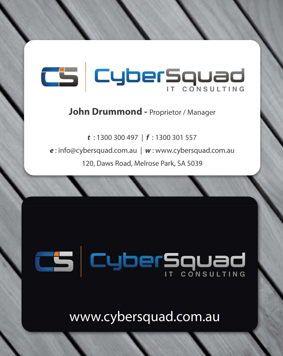 Business Card Design by Sbss for CyberSquad IT Consulting | Design #1122403