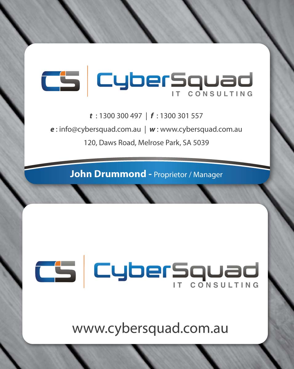Business Card Design by Sbss for CyberSquad IT Consulting | Design #1122405