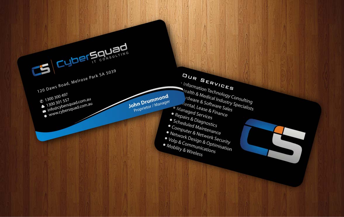 Business Card Design by Sbss for CyberSquad IT Consulting | Design #1124507
