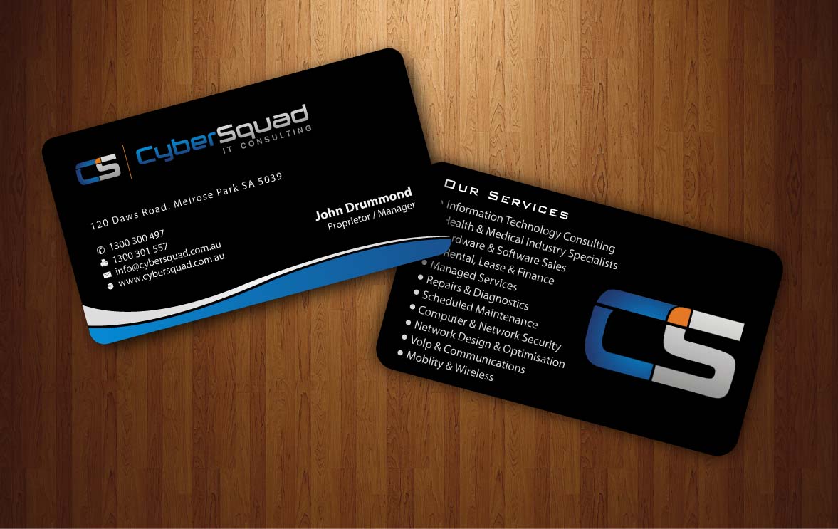 Business Card Design by Sbss for CyberSquad IT Consulting | Design #1124509