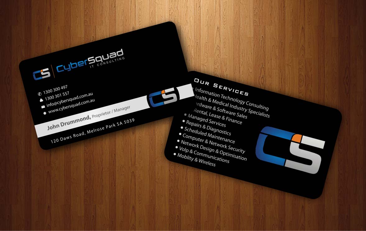 Business Card Design by Sbss for CyberSquad IT Consulting | Design #1124511