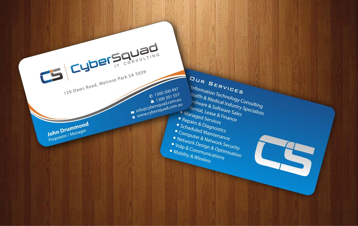 Business Card Design by Sbss for CyberSquad IT Consulting | Design #1124521