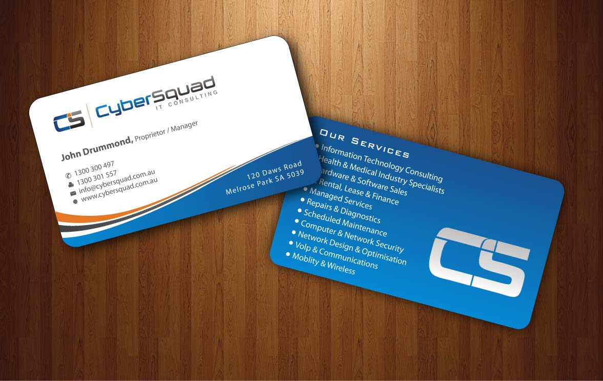 Business Card Design by Sbss for CyberSquad IT Consulting | Design #1124534