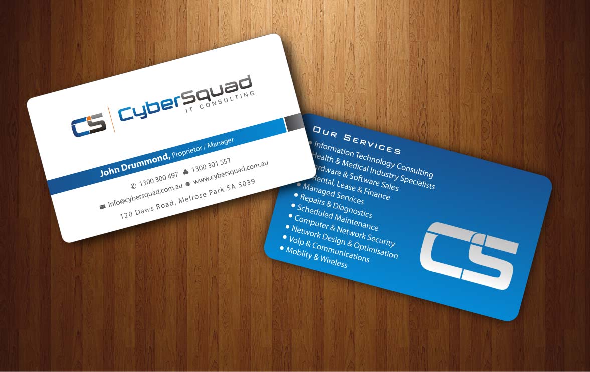 Business Card Design by Sbss for CyberSquad IT Consulting | Design #1124535