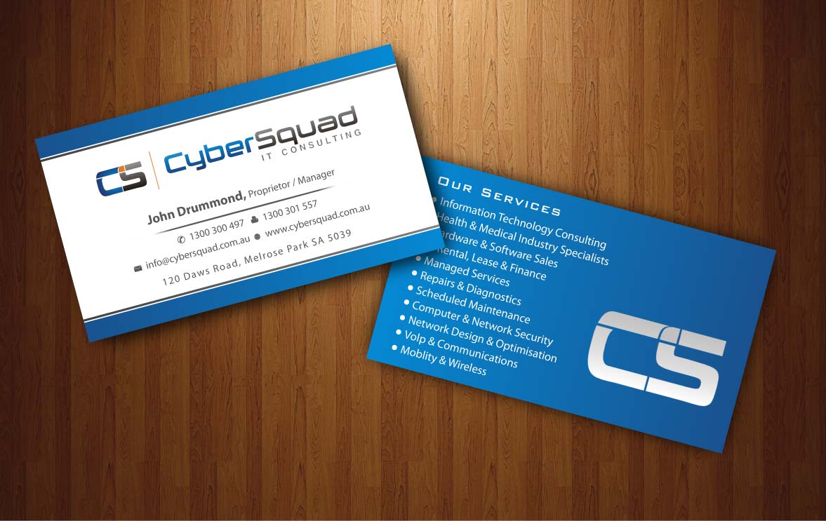 Business Card Design by Sbss for CyberSquad IT Consulting | Design #1124541