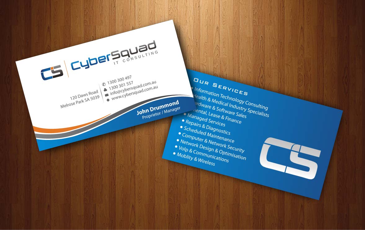 Business Card Design by Sbss for CyberSquad IT Consulting | Design #1124545