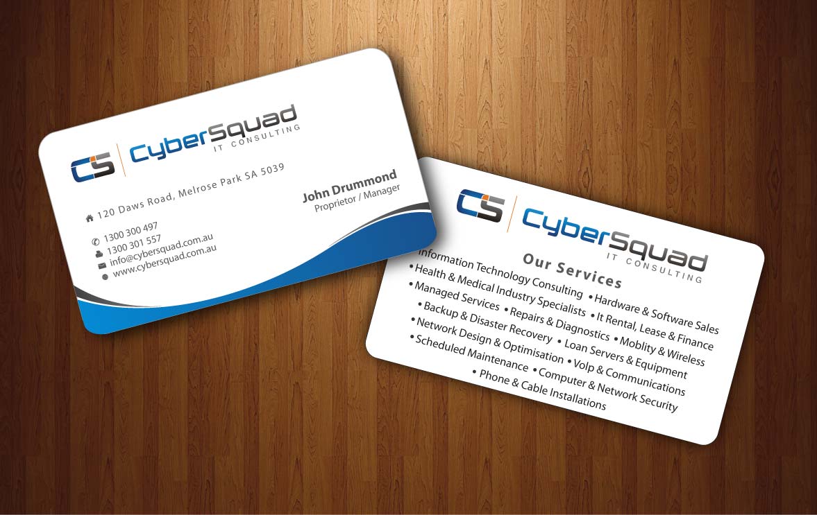 Business Card Design by Sbss for CyberSquad IT Consulting | Design #1124551